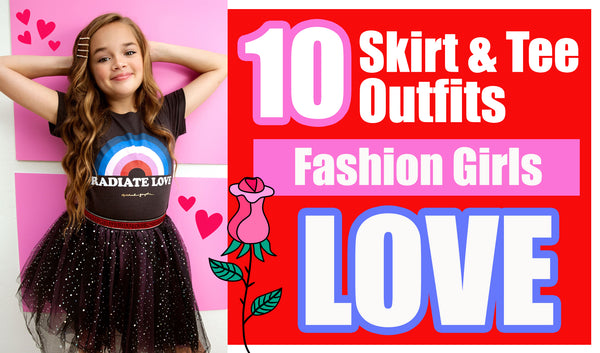 10 Skirt & T-Shirt Outfits Fashion Girls Love