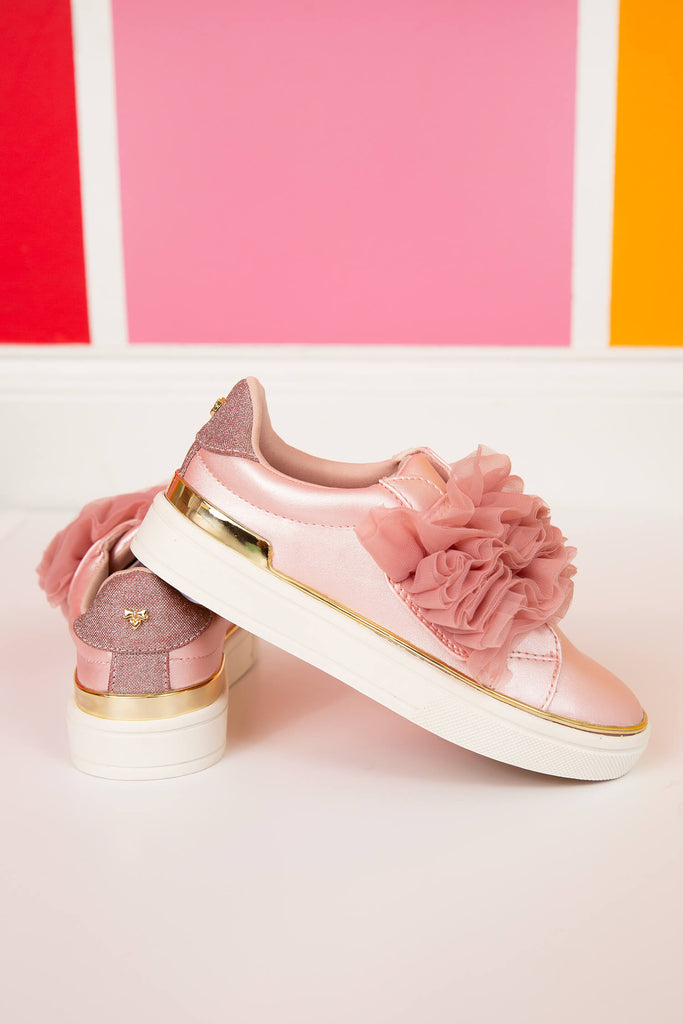 Tea Rose Tulle Sneakers