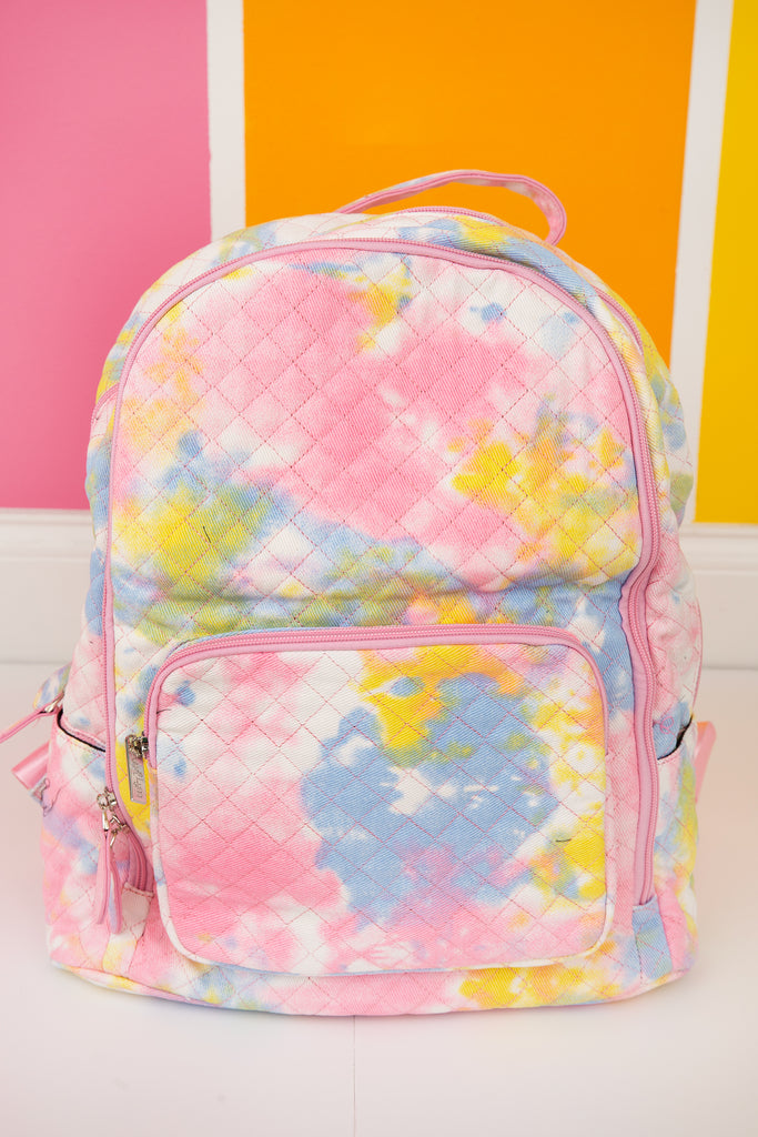 Quilted Tie Dye Backpack