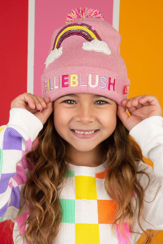 Rainbow Sequin Beanie