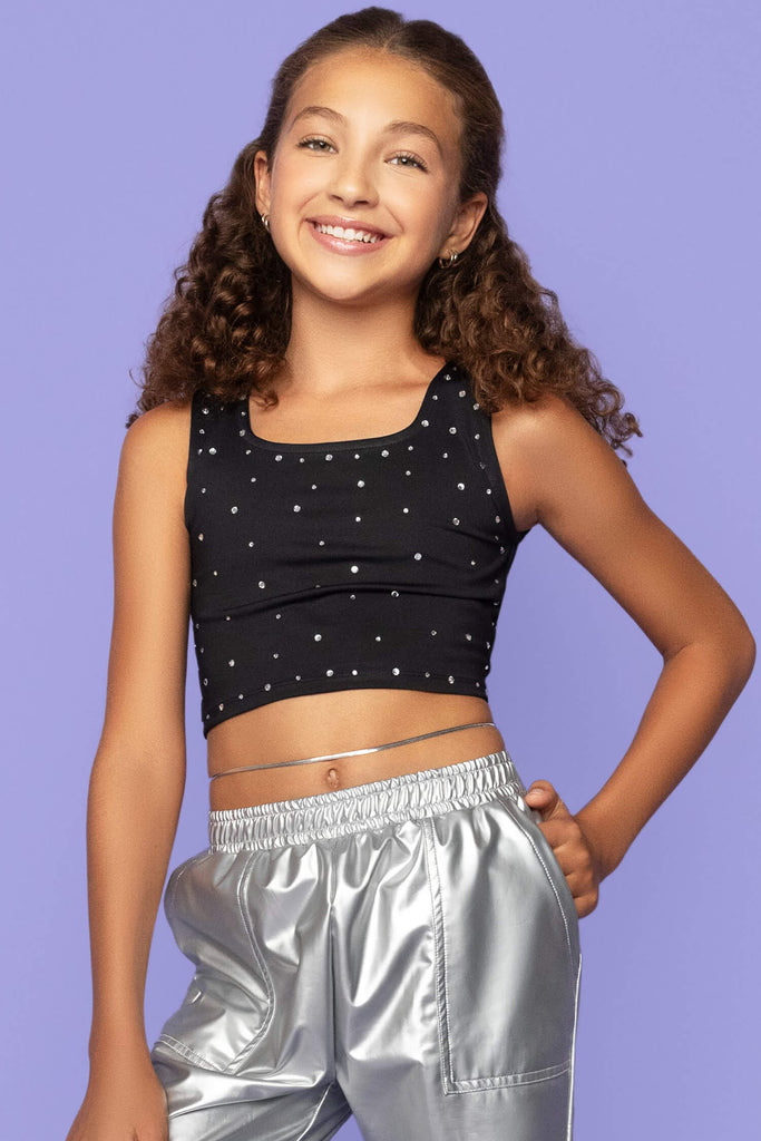 Glam Black Tank