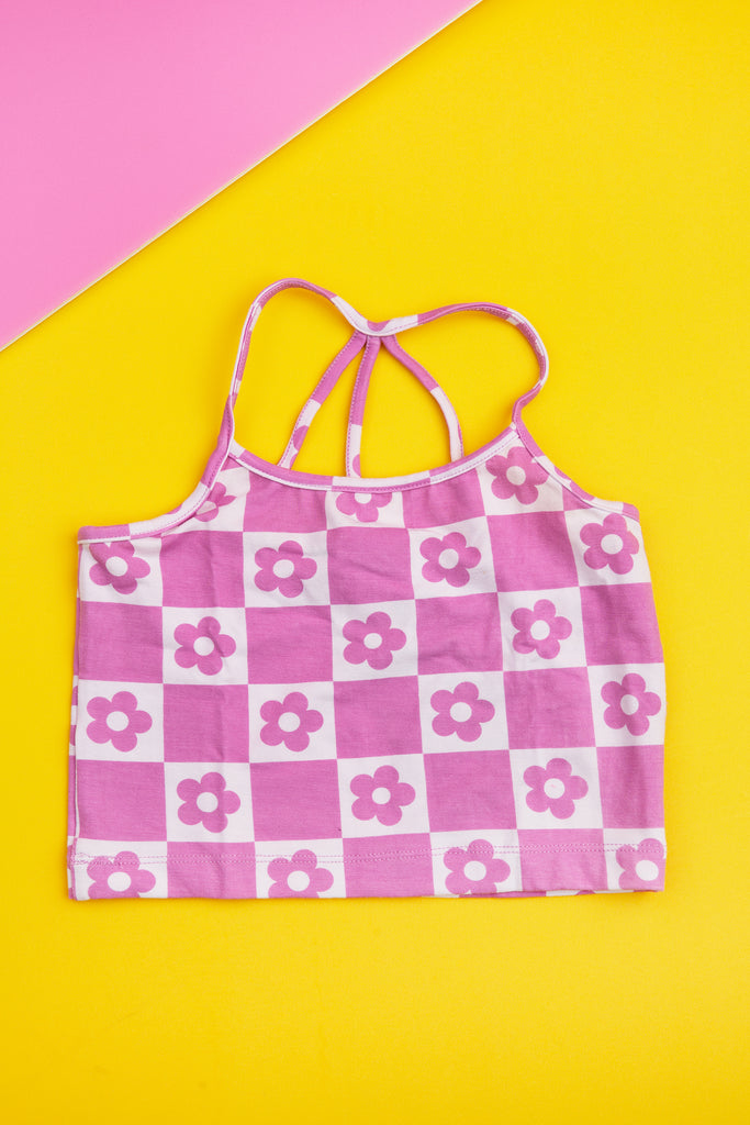 Purple Mod Daisy Tank Top