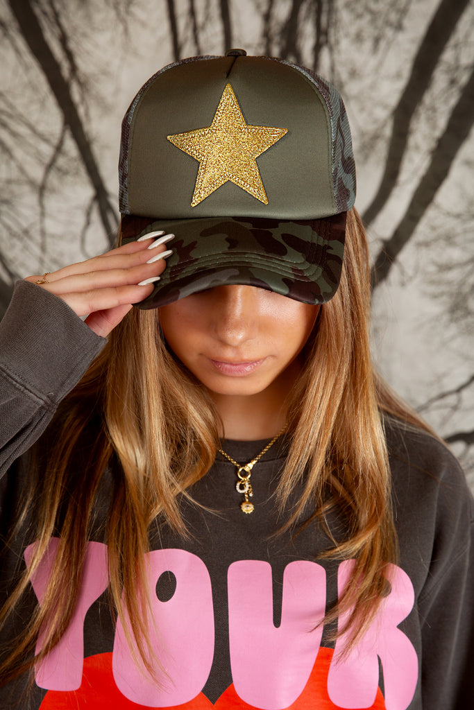 Gold Star Camp Trucker Hat