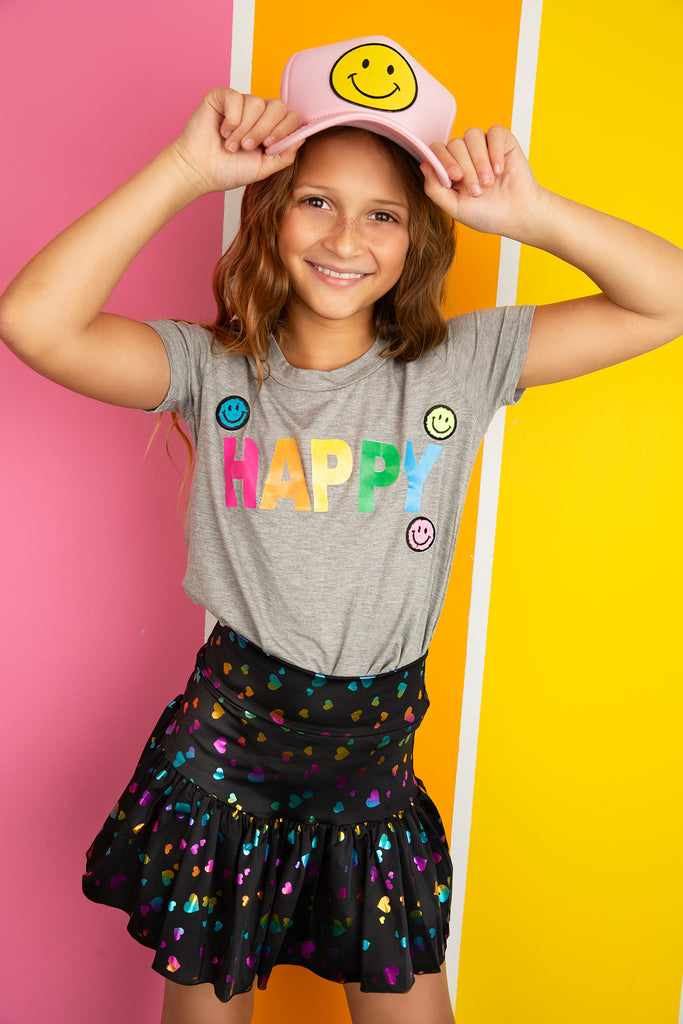 Metallic Heart Skirt