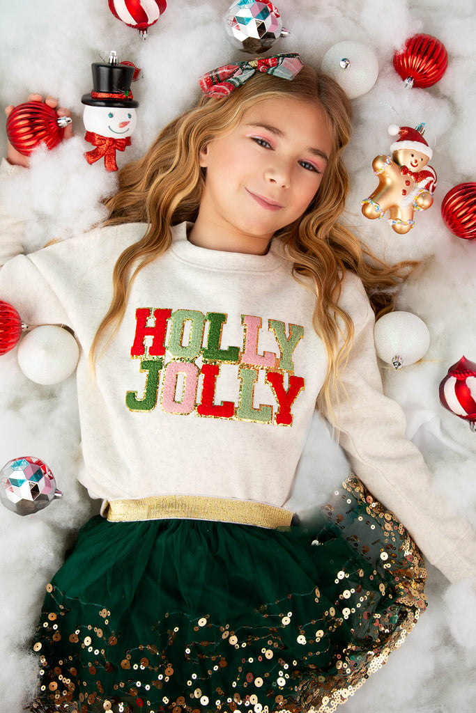 Holly Jolly Patch Sweatshirt