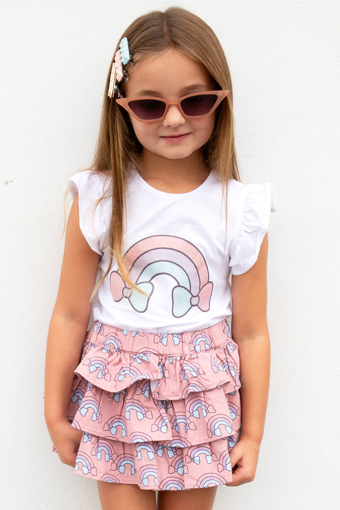 Rainbow Frill Tee