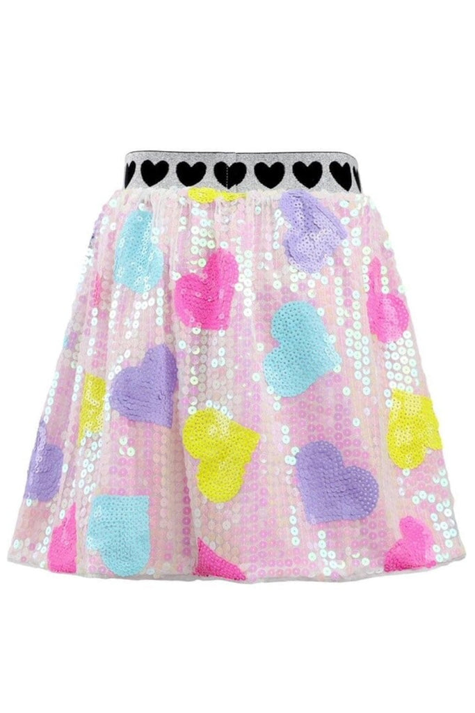 Candy Hearts Sequin Skirt