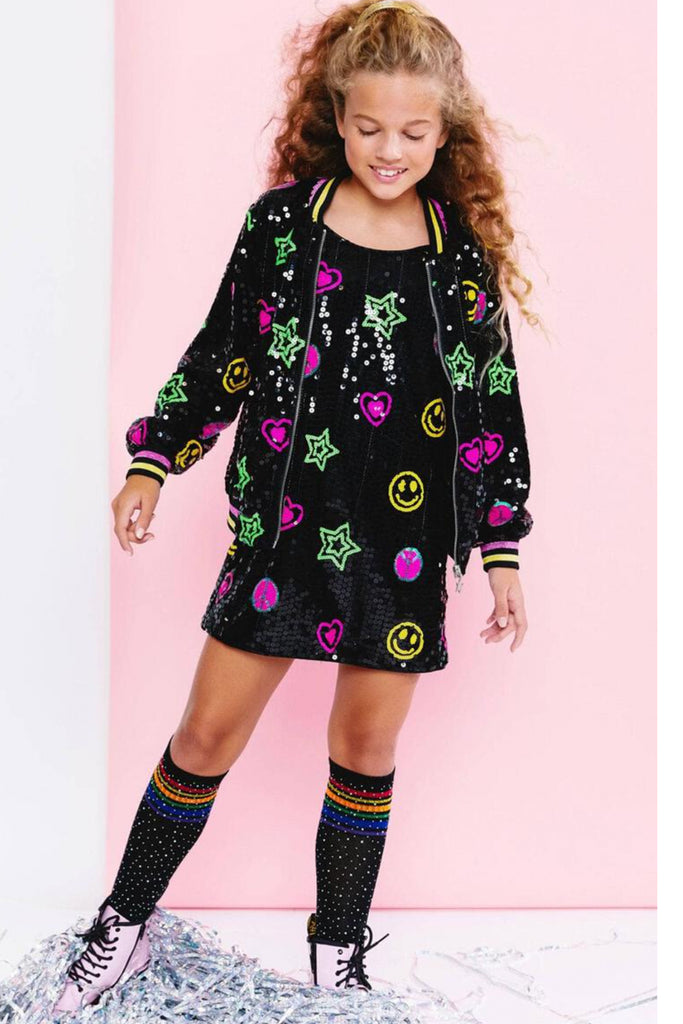 Peace & Love Sequin Tank Dress