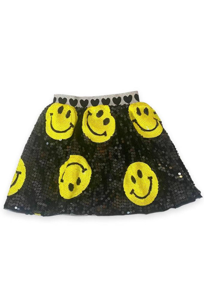 Don't Worry Be Happy Sequin Skirt