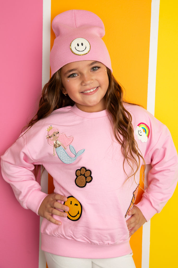All Over Patch Sweatshirt