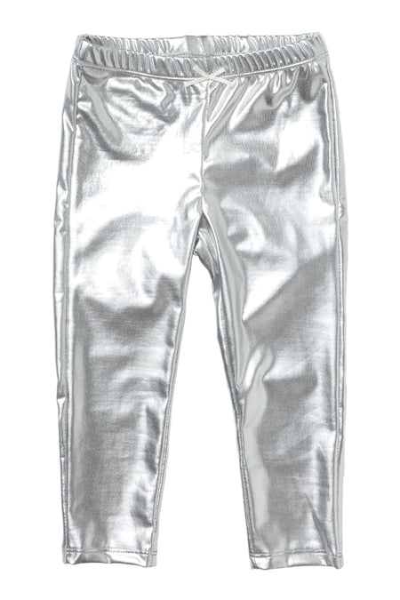 Silver Disco Leggings