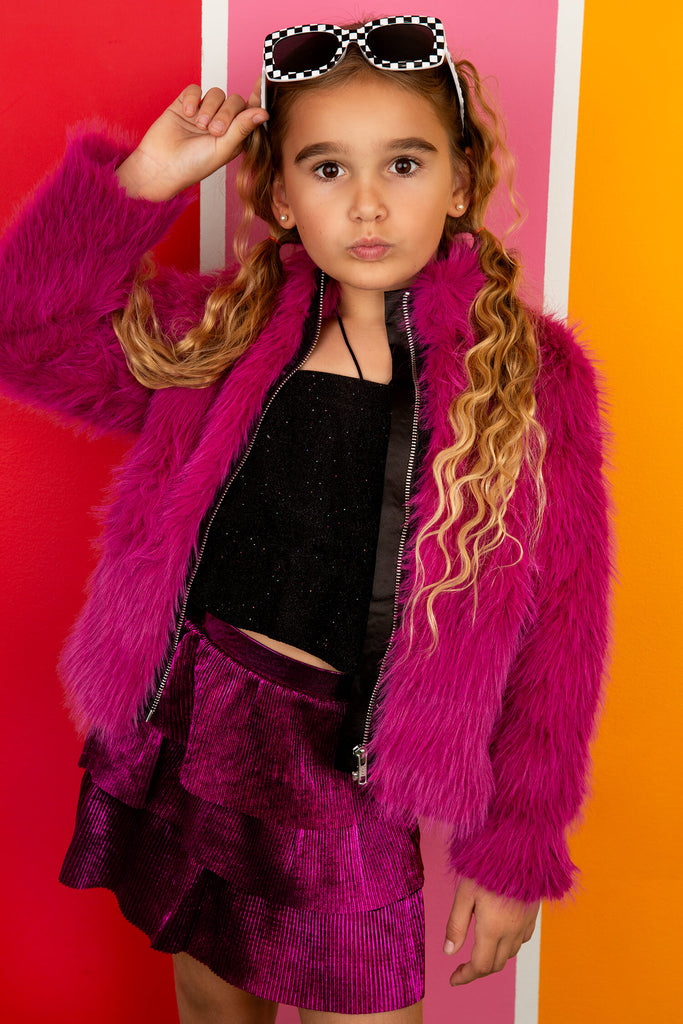 Lux Fur Berry Jacker