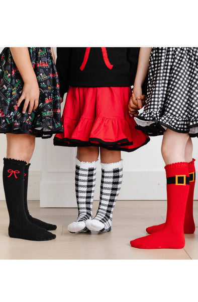 Jolly St. Nick Knee Socks : 3 Pack