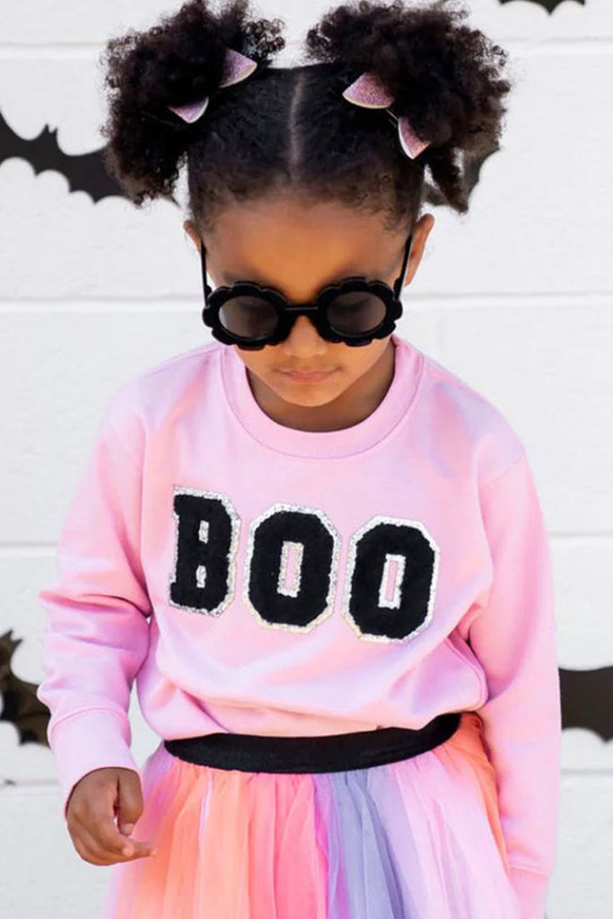 Boo Patch Halloween Sweatshirt
