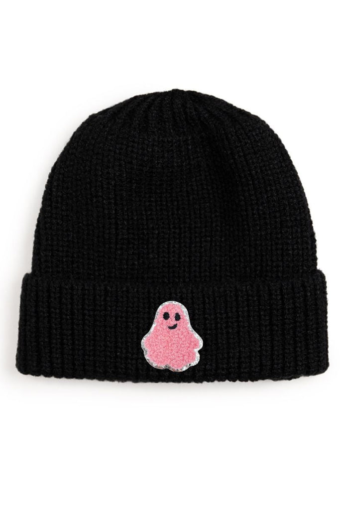 Ghost Patch Halloween Beanie