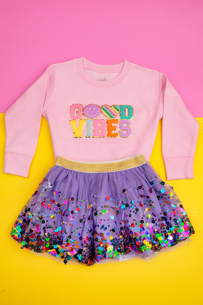 Good Vibes Patch Sweatshirt