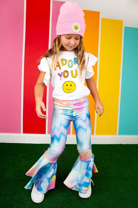 Rainbow Foil Skater Skirt