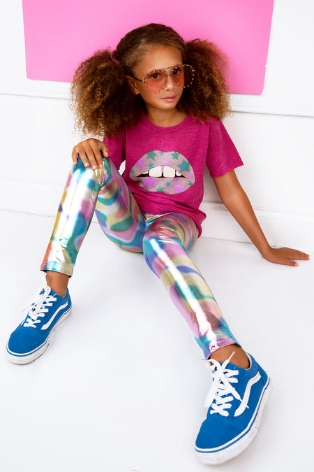 Grey & Pink Ombre Butterfly Sweatpants