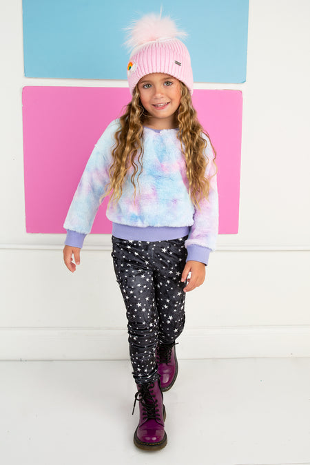 Grey & Pink Ombre Butterfly Sweatpants
