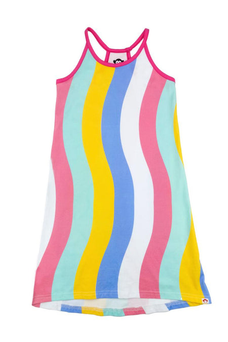 Rainbow Pleated Mesh Skirt