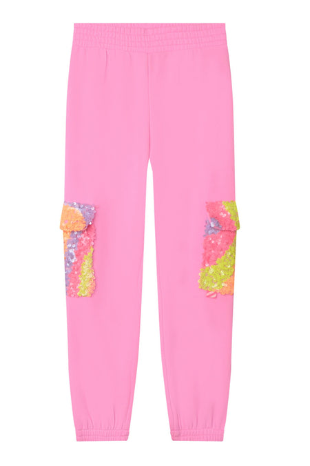 Grey & Pink Ombre Butterfly Sweatpants