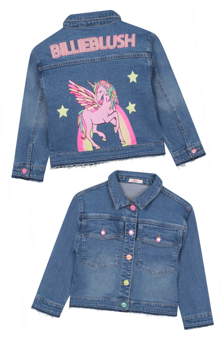 Glitter Daisy Denim Jacket