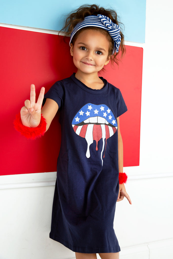 Patriot Lips Dress