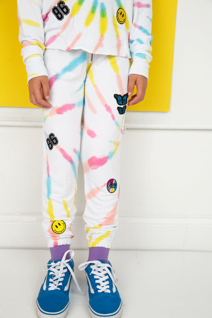Patch Tie Dye Sweatpants