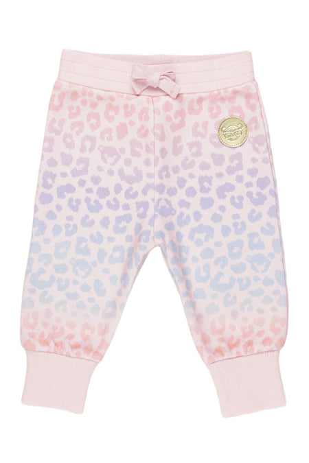 Grey & Pink Ombre Butterfly Sweatpants