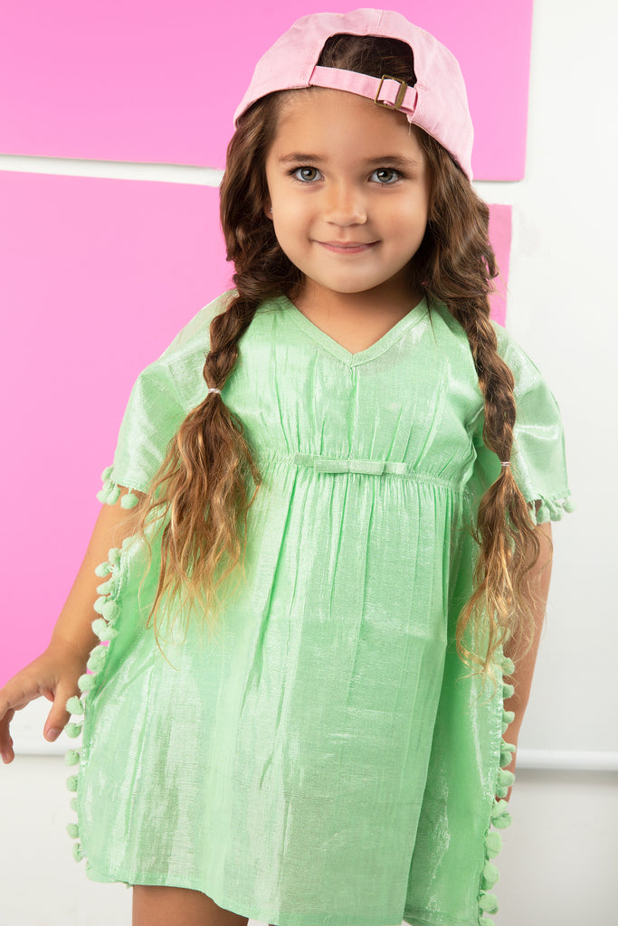 Green Lurex Cover Up
