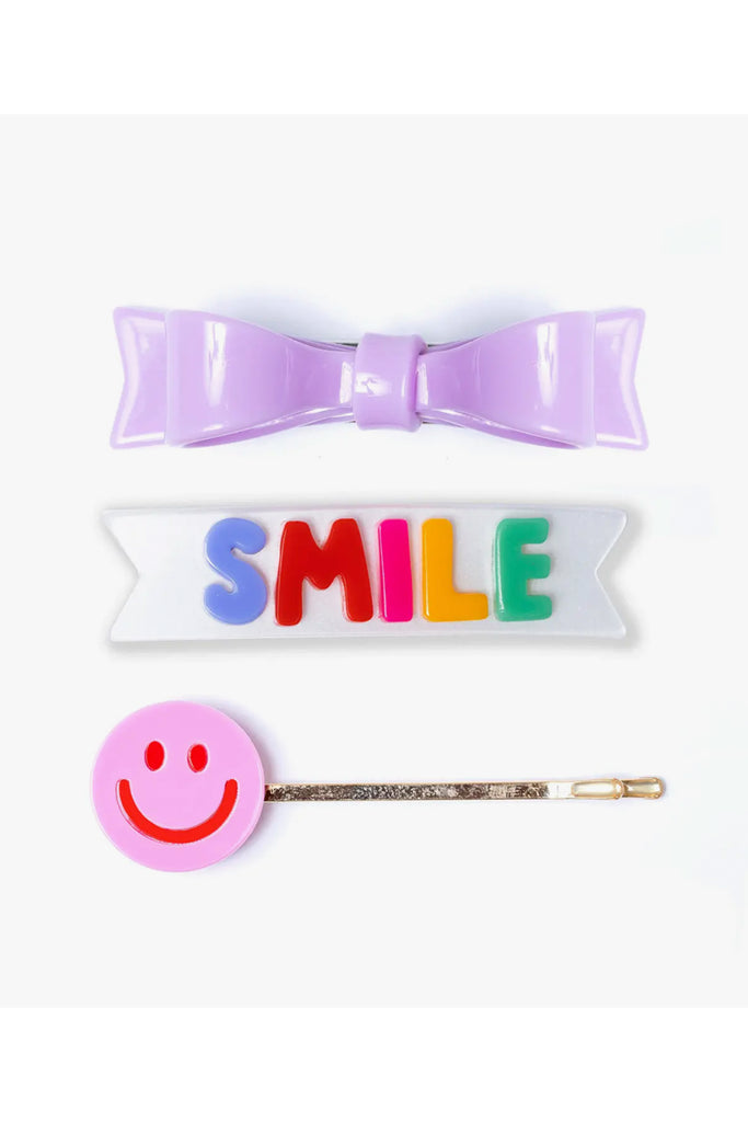Trio Smiley Clips