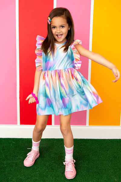 Multi Watercolor Dress