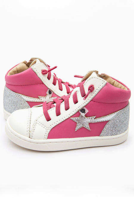 Pink Glitter River Sneakers