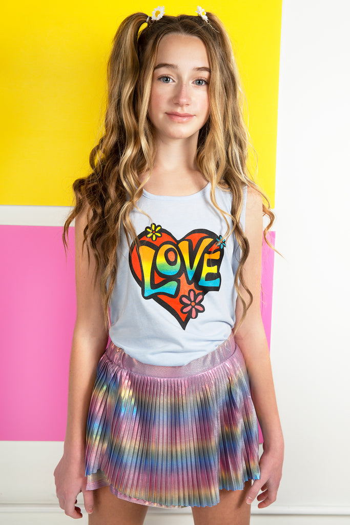 Pastel Blue Love Tank