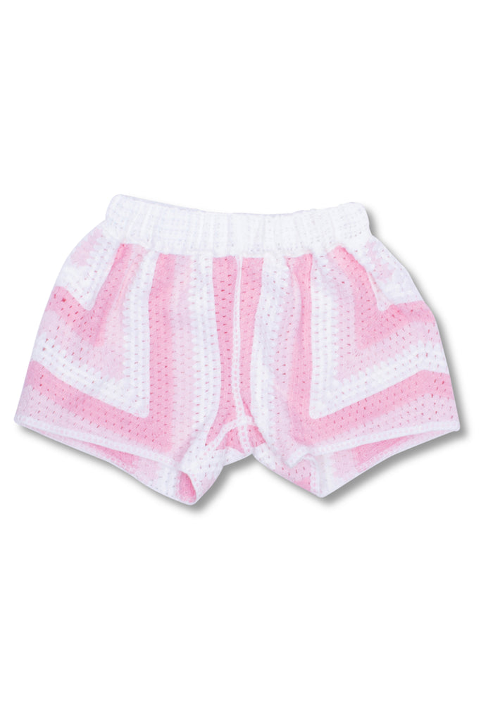 Tonal Crochet Shorts