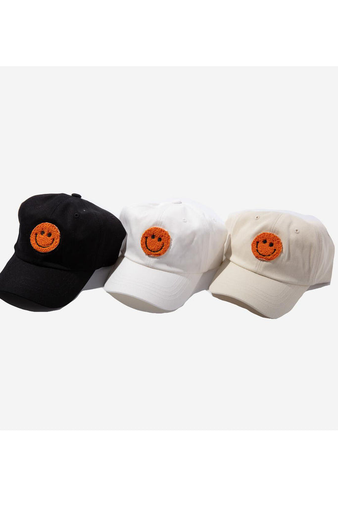 White Smiley Hat