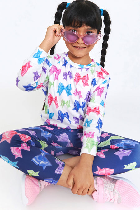 Grey & Pink Ombre Butterfly Sweatpants