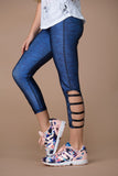 Royal Side Strap Cropped Leggings