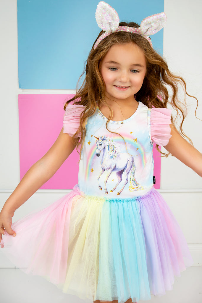 Sorbet Unicorn Tulle Dress