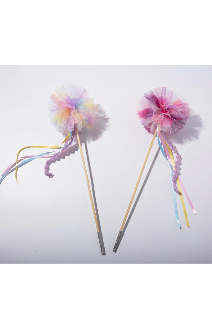 Purple Pom Pom Wand