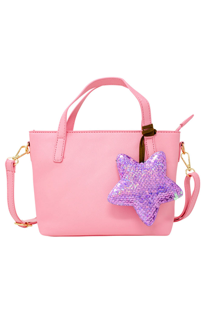 Pink Tote w/ Sequin Star