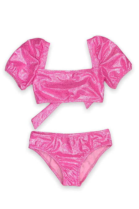 Hot Pink Daisy Crochet Bikini
