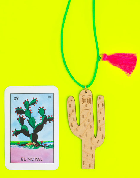 Ghost Cactus Necklace