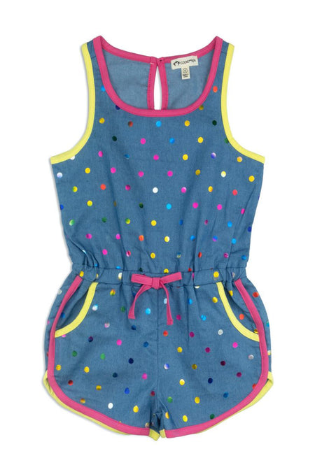 Neon Pink & Blue Playsuit