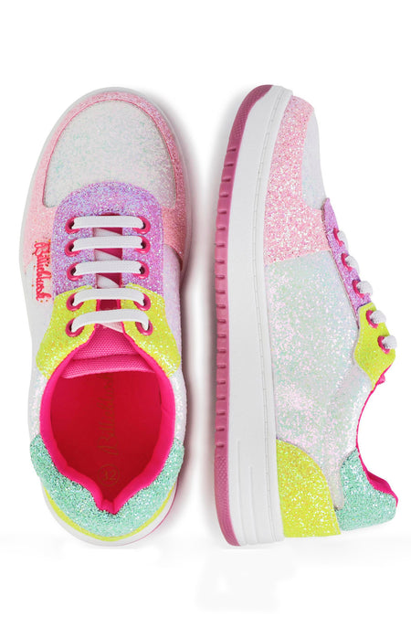 Pink Glitter River Sneakers