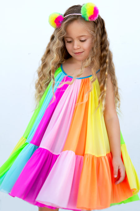 Bright Wave Tutu Dress