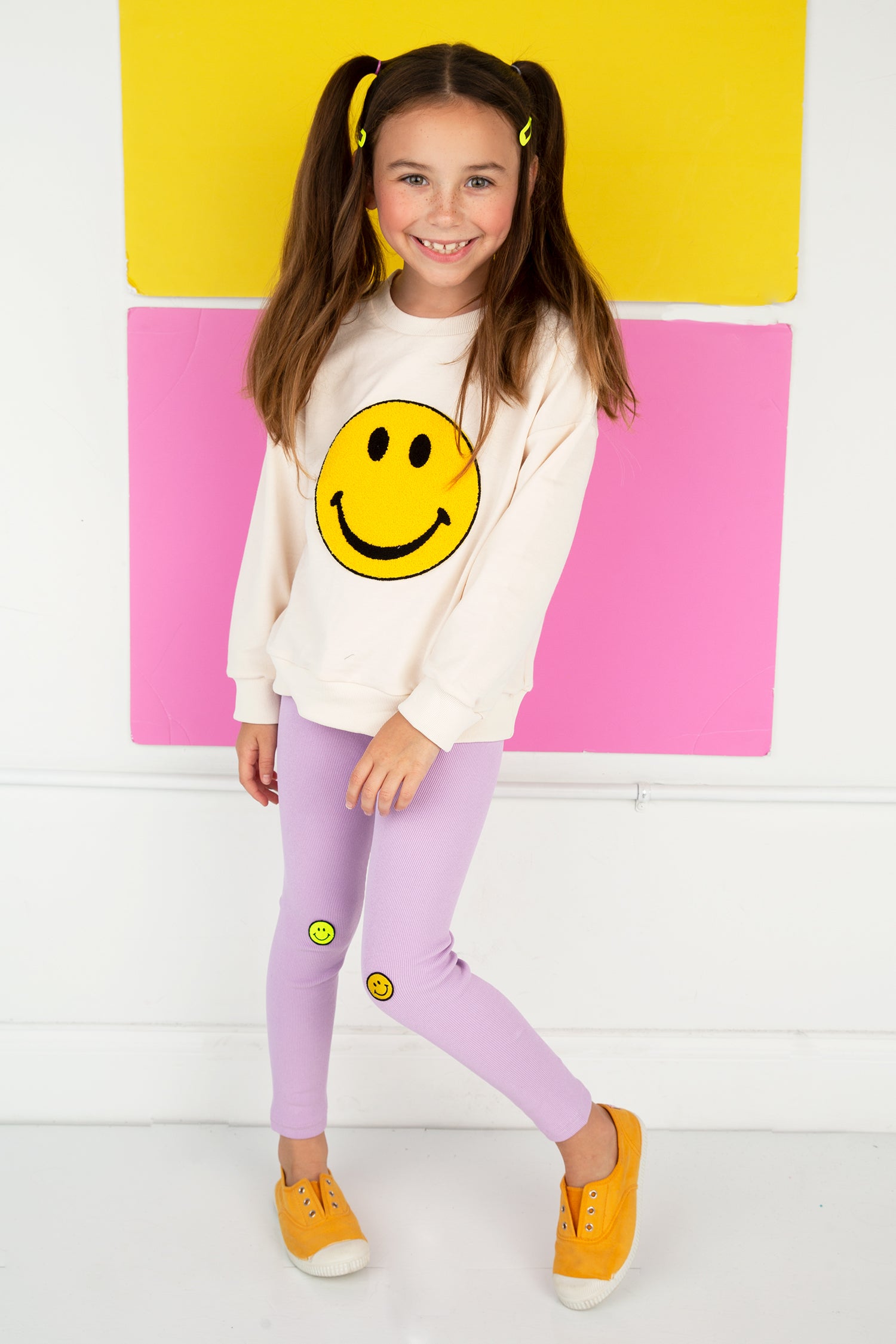 Purple Smiley Leggings – Me & Kay